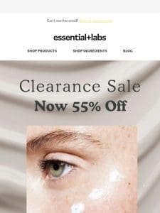 Breaking News: 55% Off Clearance is Here