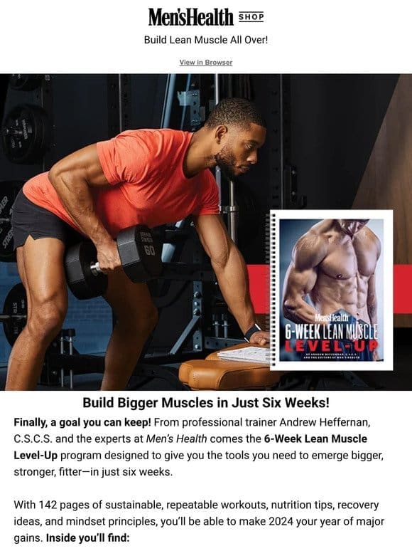 Build Lean Muscle All Over! Find Out How!?