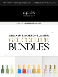 Bundle & Save On ALL Gel Couleurs!