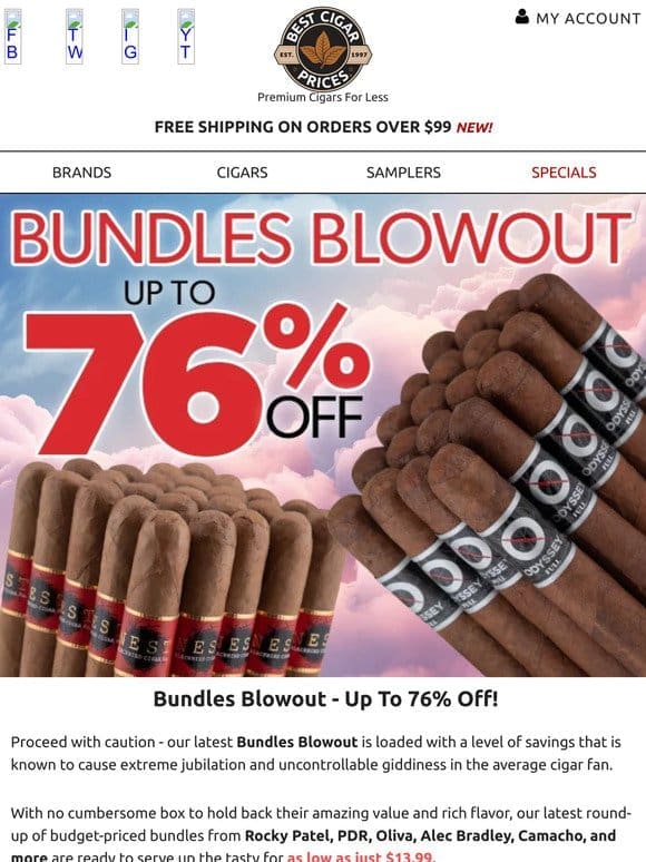 Bundles Blowout – Up To 76% Off