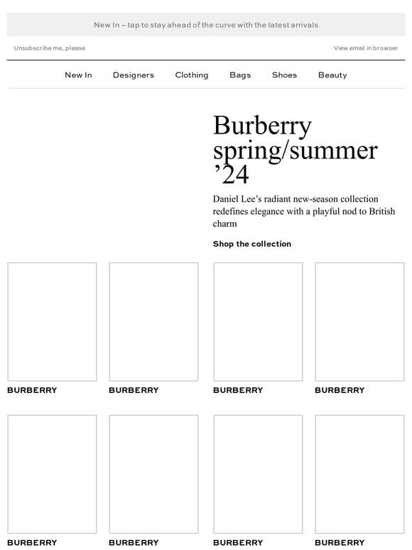 Burberry spring/summer ’24 has landed