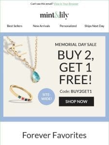 Buy 2 Get 1 Free! ❤️  Memorial Day Sale!