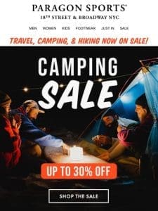Camping Sale! Kickoff the Season with New Gear!