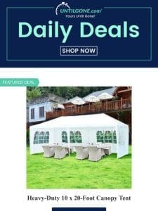 Canopy Tent | Portable Air Conditioner | Men’s 7D Electric Razor