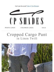 Cargo Pant in Linen Twill