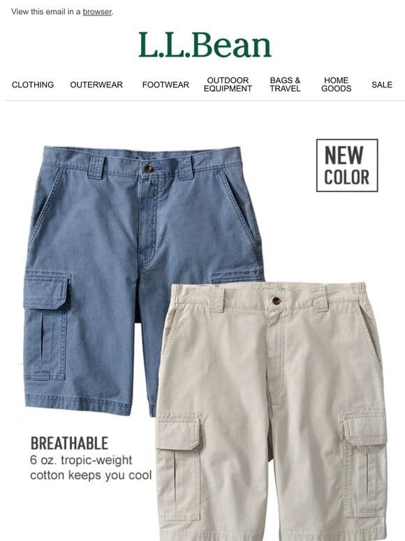 Cargo Shorts Made for Warm Weather