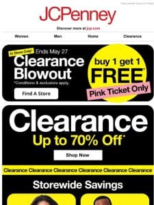 Cartful of Clearance—Up to 70% Off