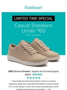 Casual Sneakers Under $60