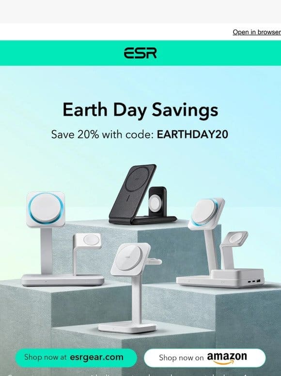 Celebrate Earth Day with 20% Off Sitewide! ? | ESR