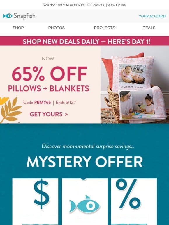 Celebrate Mom with a mystery offer…