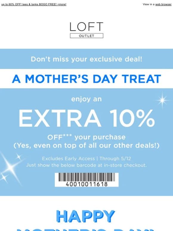 Celebrate Mothers Day in style with these deals…