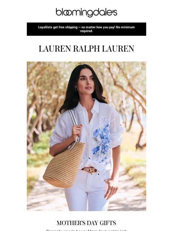 Celebrate Mother’s Day with Lauren Ralph Lauren
