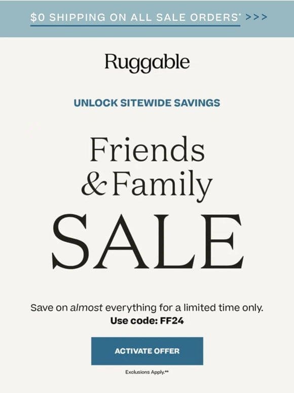 Celebrate with Savings: Friends & Family Sale Is LIVE
