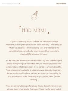 Celebrating 1️⃣1️⃣ Years of MBM