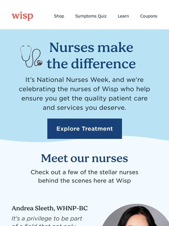 Celebrating our nurses that make a difference
