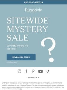 Check Out Our Mystery Sale