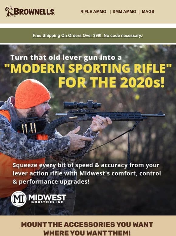 Check out Midwest Industries’ lever gun upgrades