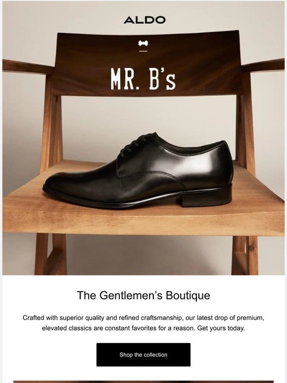 Check out the Gentlemen’s Boutique