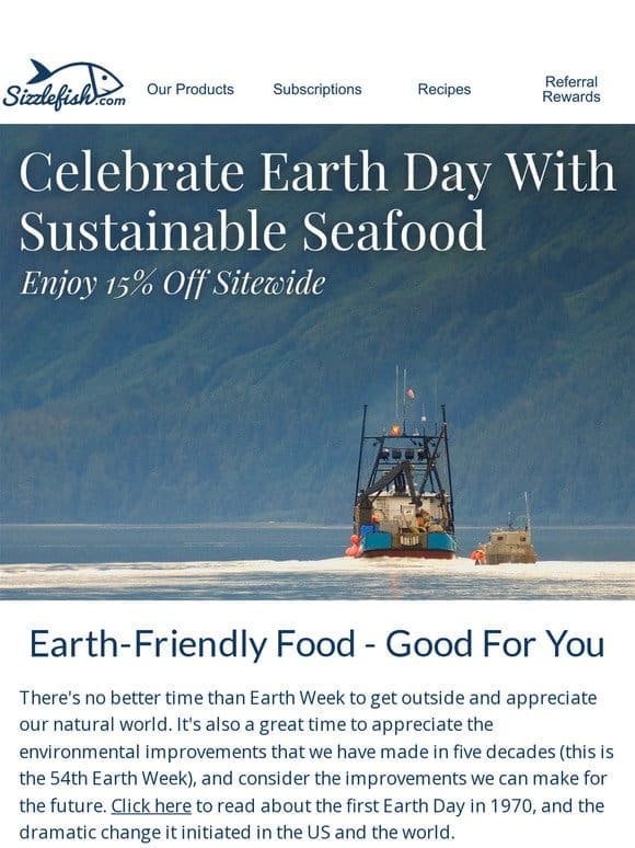 Choose Sustainable Seafood This Earth Week