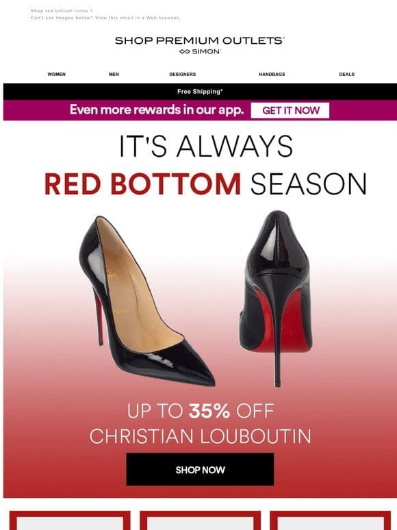 Christian Louboutin Up to 35% Off