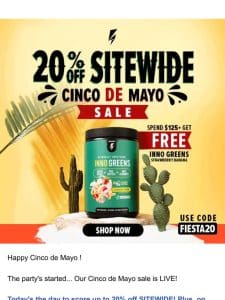 Cinco de Mayo Savings Fiesta! Up to 52% Off + FREE Gift