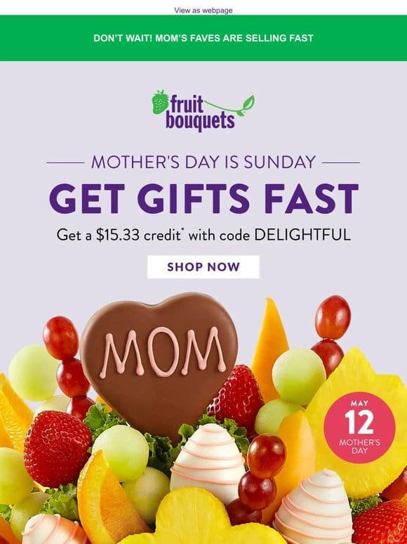 Claim Your $15.33 Credit & Show Mom The ❤️ She Deserves