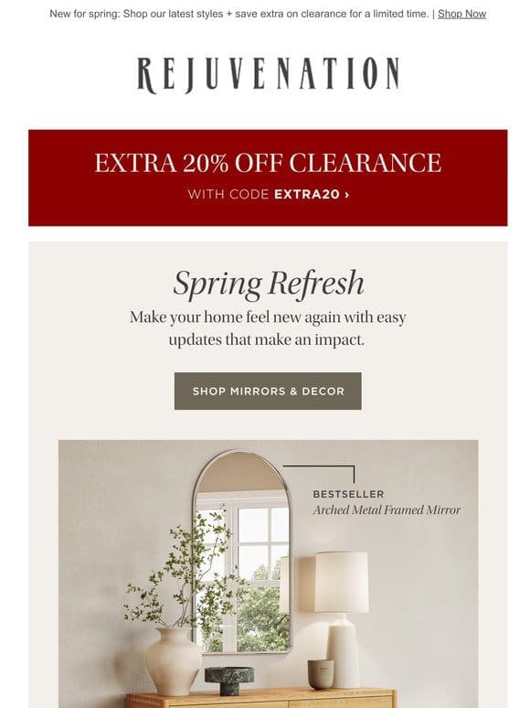 Clearance just got better with an extra 20% off!