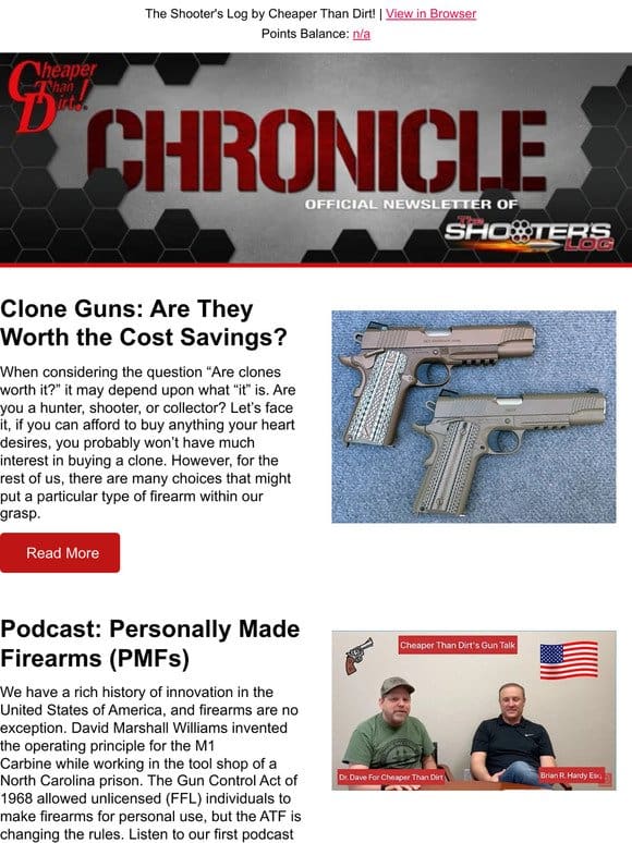 Clone Guns Worth the Cost Savings? CTD Podcast PMFs， Springfield 2020 Review and More!