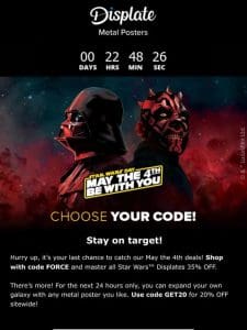 Collector， Star Wars deals are almost gone!