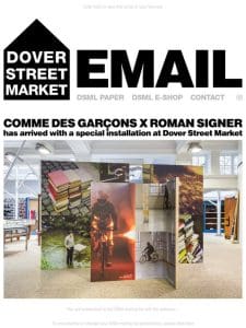 Comme des Garçons x Roman Signer has arrived with a special installation at Dover Street Market