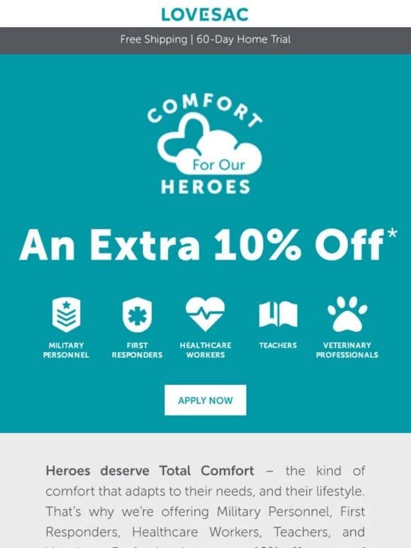 Community Heroes – Get an Extra 10% Off! Apply Now.