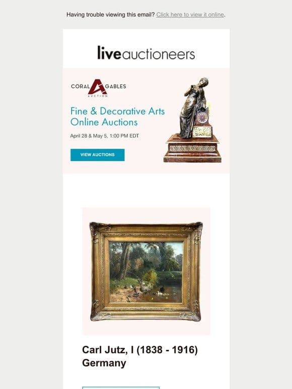Coral Gables Auction | Fine & Decorative Arts Online Auctions