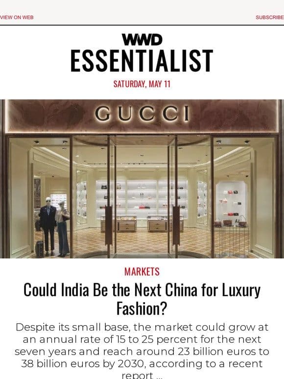 Could India Be the Next China for Luxury Fashion?