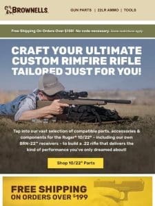 Craft your ultimate rimfire rifle to your needs!