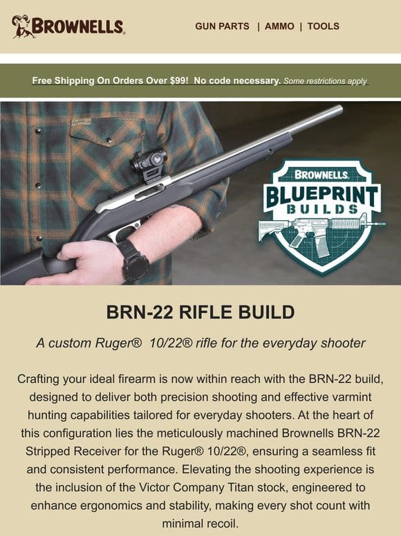 Crafting your next 10/22 build has never been easier!