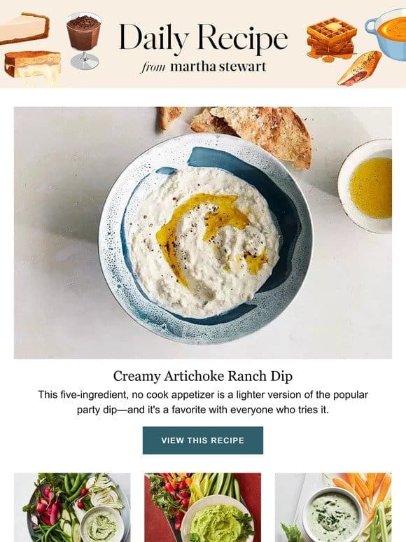 Creamy Artichoke Ranch Dip