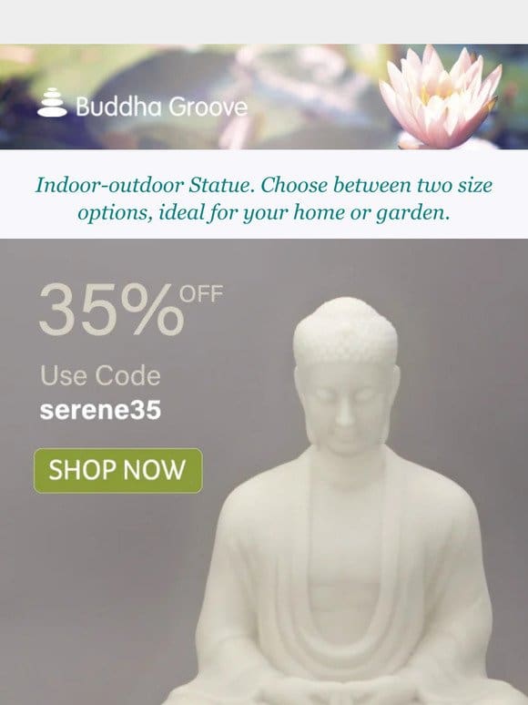 Create a Serene Oasis with Our Indoor-Outdoor Statue
