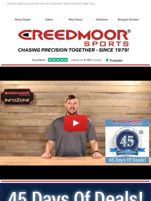 Creedmoor Sports Precision Rifle Sling On Sale Now!