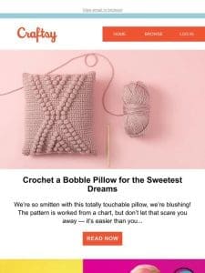 Crochet a Bobble Pillow for the Sweetest Dreams