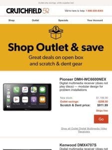 Crutchfield Outlet Savings up to $289