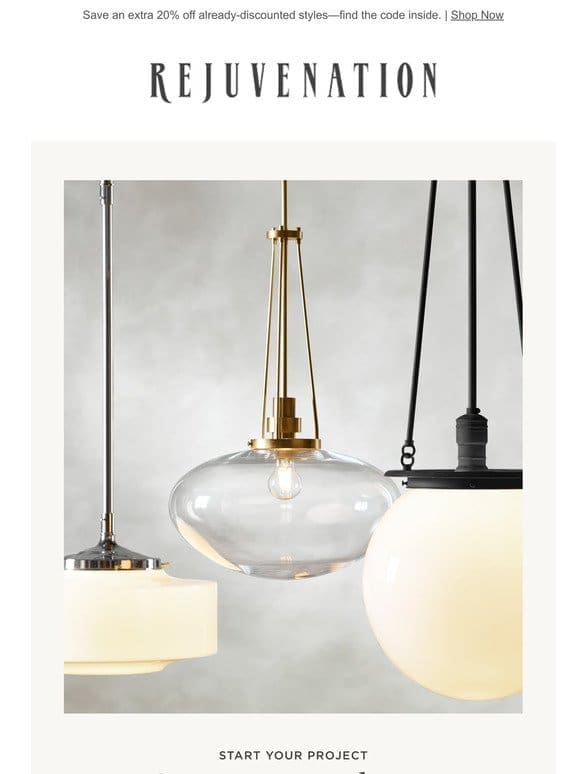 Customize your light: Statement kitchen pendants