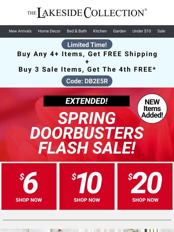 DEAL ALERT | Buy 3 Sale Items， Get 1 FREE!