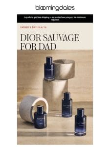 DIOR Sauvage for Dad