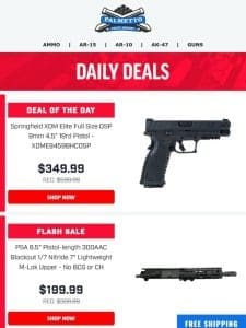Deal of the Day! | Springfield XDM Elite OSP 9mm Pistol $349.99!