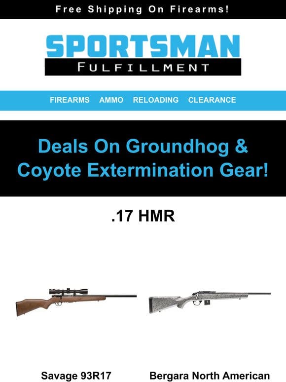 Deals On Groundhog and Coyote Extermination Gear!