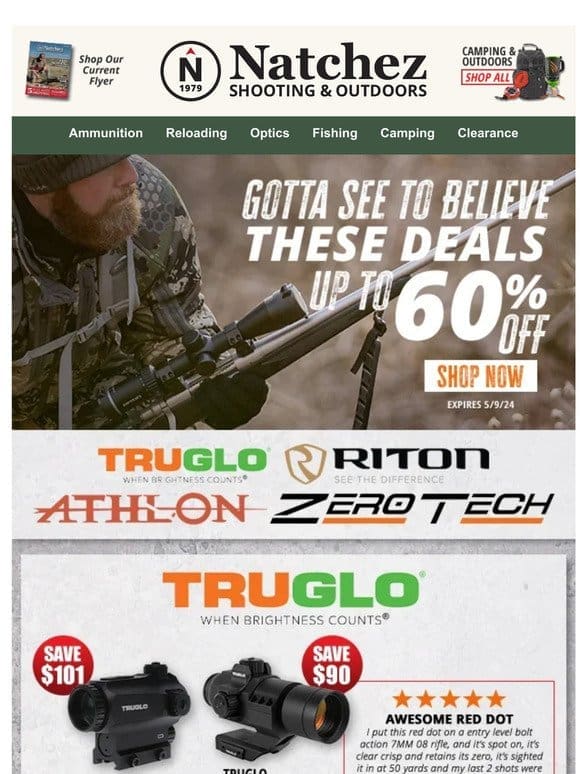 Deals You Gotta See to Believe with Up to 60% Off Select Optics!