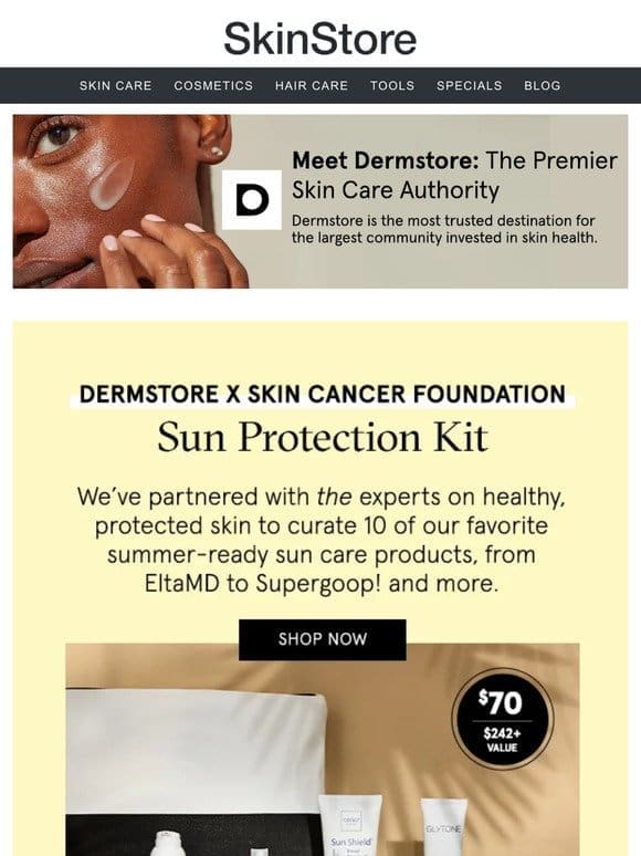 Dermstore x The Skin Cancer Foundation Sun Protection Kit — LIVE NOW