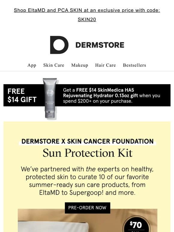 Dermstore x The Skin Cancer Foundation Sun Protection Kit — Reserve NOW