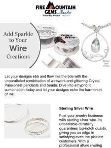 Design with Wire and Crystals for Sparkling Creations