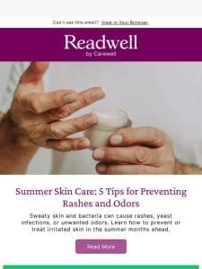 Did you know summer can make skin rashes worse?